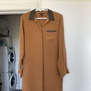 Club Monaco Silk Shirt Dress